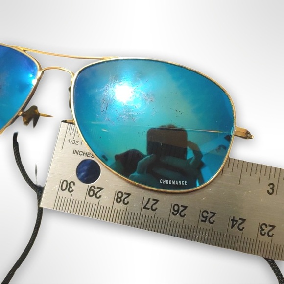 Ray-Ban Polarized Chromance Aviator Sunglasses with Case - Picture 11 of 12